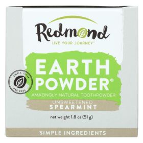 Redmond Earthpowder Toothpowder Spearmint - 1 Each - 1.8 Oz