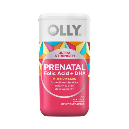 OLLY Ultra Strength Prenatal Multivitamin Softgels, Folic Acid + DHA, 60 Count OLLY Ultra Strength Prenatal Multivitamin Softgels, Folic Acid + DHA, 60 Count