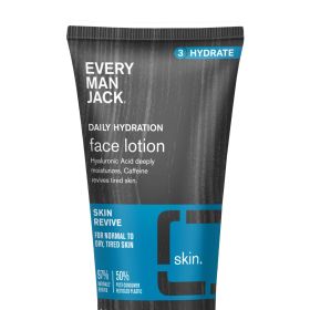 Every Man Jack Daily Hydrating Face Lotion for Men, Naturally Derived, 2.5 oz