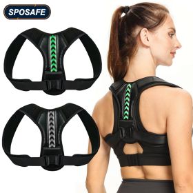 Adjustable Back Shoulder Posture Corrector Belt Clavicle Spine Support Reshape Your Body Home Office Sport Upper Back Neck Brace (Color: Grey Pink, size: 3XL-weight 135-150KG)