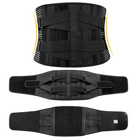 Back Support Brace Breathable Mesh Lumbar Support Belt Adjustable Lower Back Brace with Stays and Springs for Pain Relief for Men Women (size: XL)